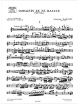 Konzert D-Dur - Viola - TARTINI - Partition - Alto